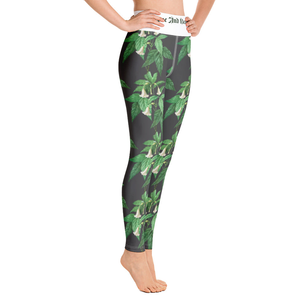Green Leaf Yoga Leggings